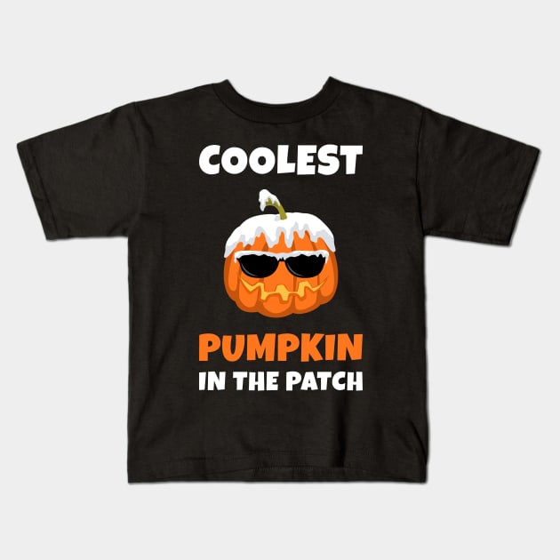 Coolest Pumpkin In The Patch Kids T-Shirt by Lita-CF